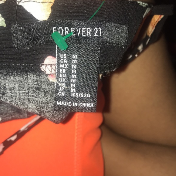 Forever21 Black Floral Dress - Picture 5 of 5